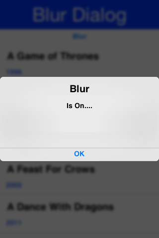 The blur effect coupled with the OS default tint