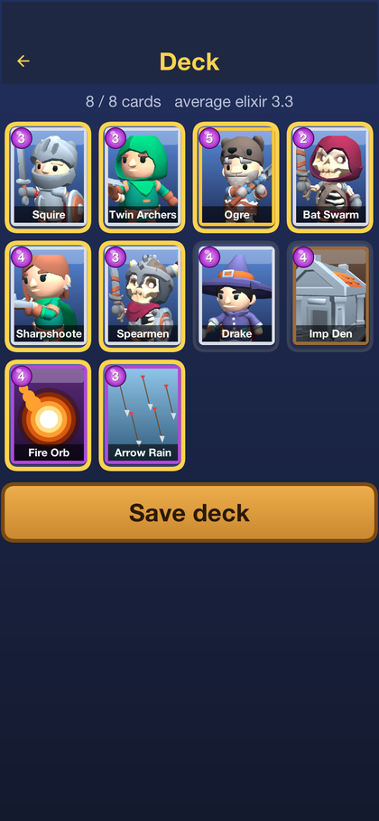 The Skirmish deck builder