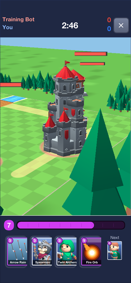 The finishing camera sweep over a fallen tower