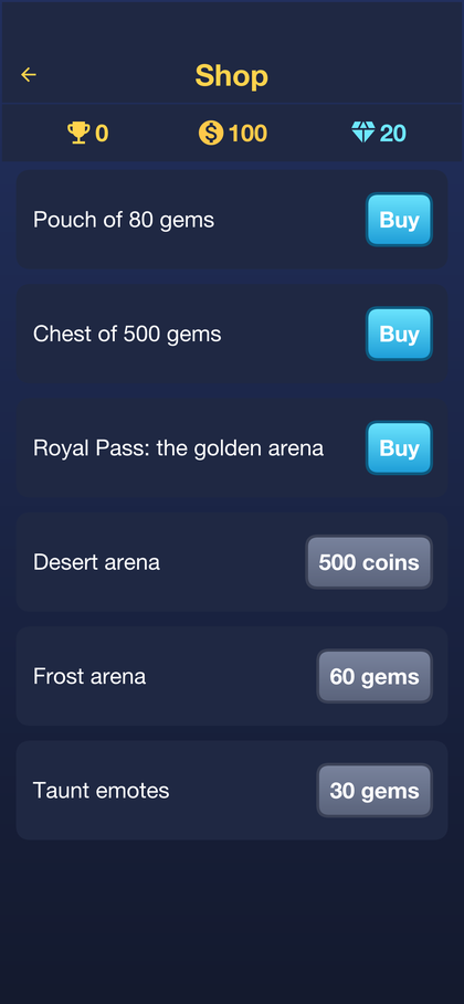 The Skirmish shop