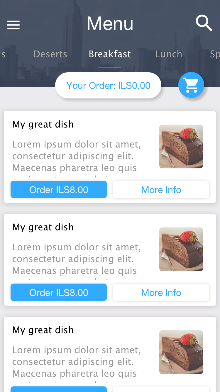 Restaurant App Builder - Codename One